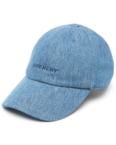 Givenchy 4g-motif Denim Baseball Cap - Blue