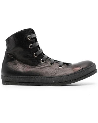 A Diciannoveventitre Lace-up High-top Sneakers - Black