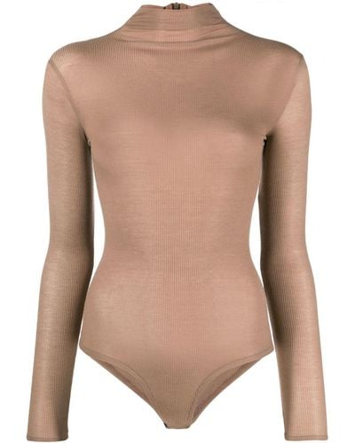 Atu Body Couture Long-sleeve Bodysuit - Natural