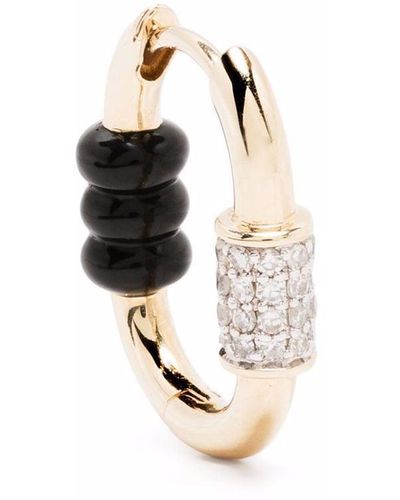 Maria Black Vertigo 12 Diamond Ceramic Earring - Metallic
