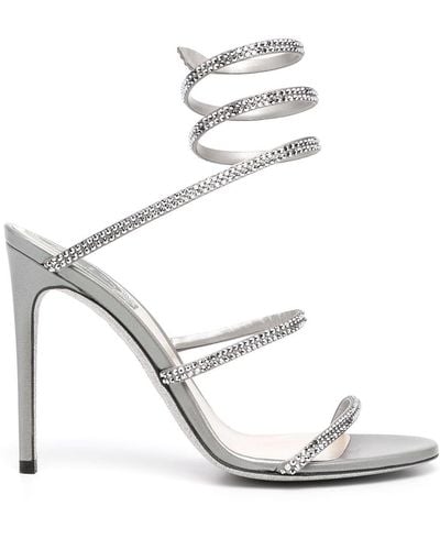 Rene Caovilla Cleo High-heel Sandals - Gray