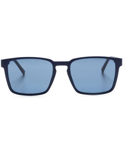 Tommy Hilfiger Sonnenbrille mit eckigem Gestell - Blau
