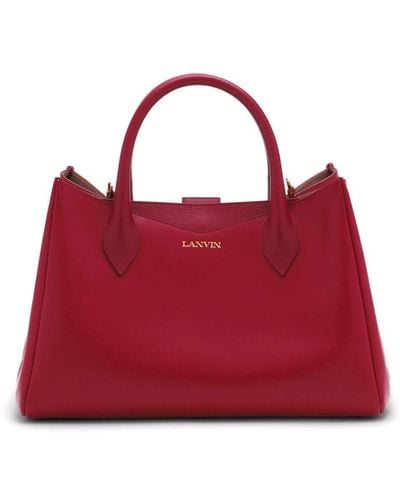 Lanvin Handtasche mit Logo - Rot