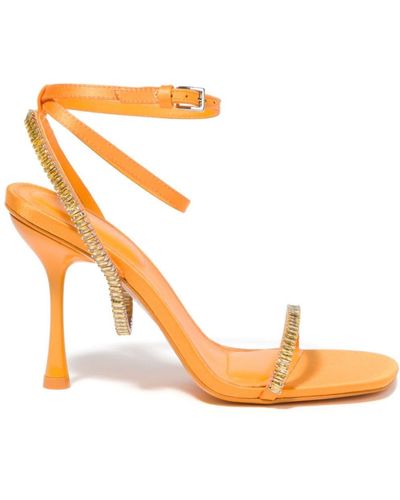 Jonathan Simkhai Crystal-embellished Sandals - Orange