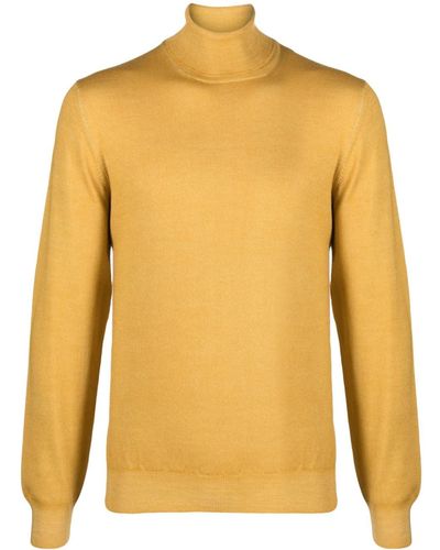 Fileria Fine-knit Virgin Wool Sweater - Yellow