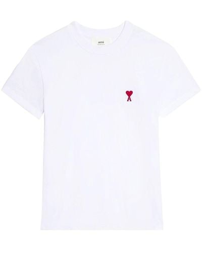 Ami Paris Camiseta Ami De Coeur - Blanco