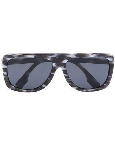 Burberry Abstract-patterned Sunglasses - Blue
