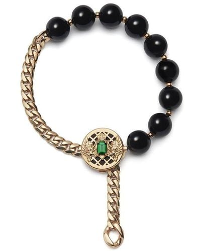 Balmain Bracelet Beads Emblem - Métallisé