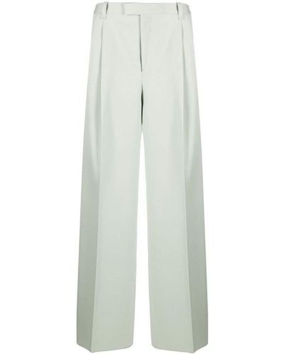 Lanvin Pantalon à coupe ample - Blanc