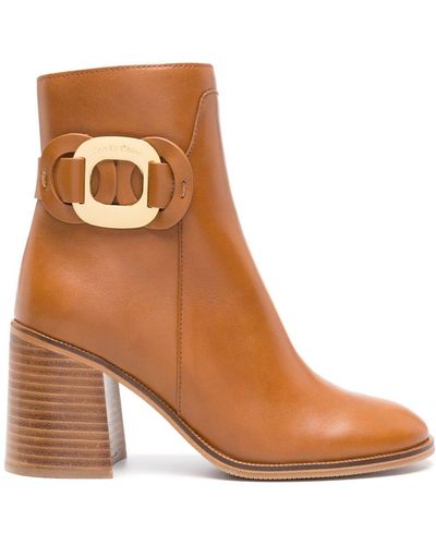 See By Chloé Chany 80mm Ankle Boots - Brown