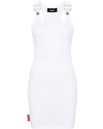 DSquared² Jersey mini dress - Blanco