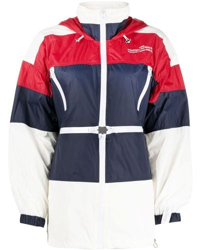 ROKH Jacke in Colour-Block-Optik - Blau