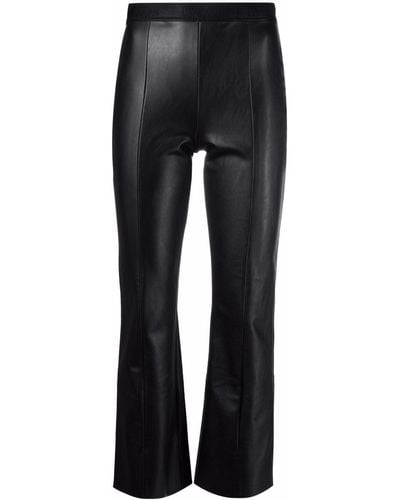 Wolford Pantalones Jenna de piel artificial - Negro