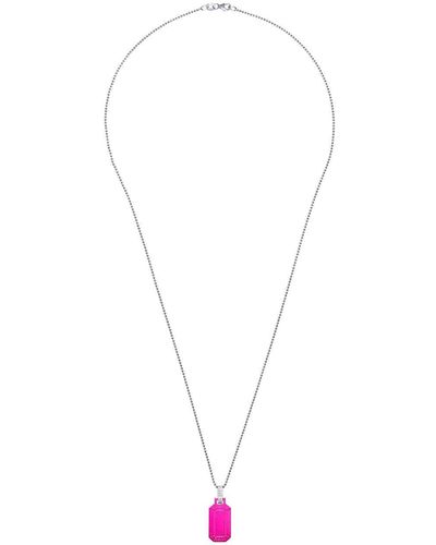 Eera Collier Tokyo en or 18ct à pendentif oversize - Blanc