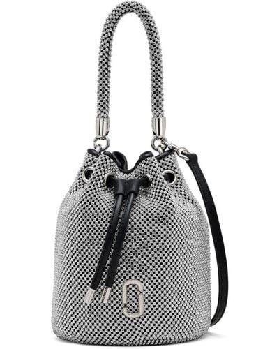 Marc Jacobs The Rhinestone Mini Bucket Bag - Grey