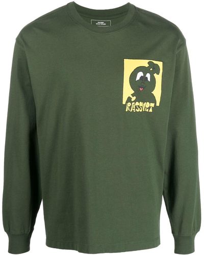 Rassvet (PACCBET) Logo-print Long-sleeve Sweatshirt - Green