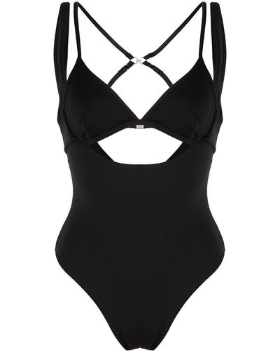 Jonathan Simkhai Triangle-cup Cutout Swimsuit - Black