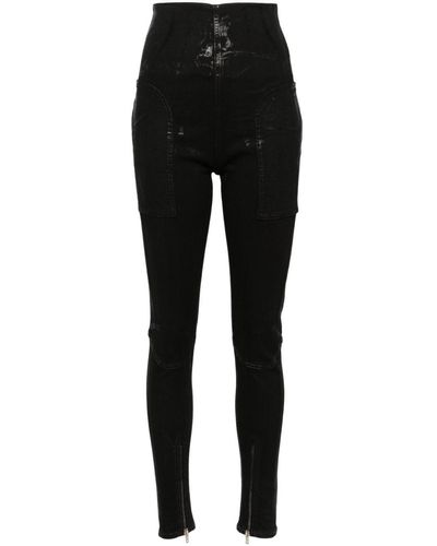 Rick Owens Skinny-Jeans mit hohem Bund - Schwarz