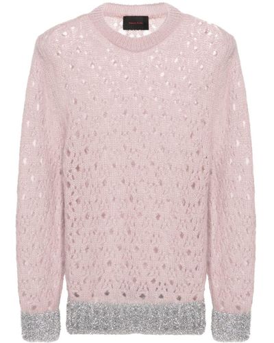 Simone Rocha Open-knit Sweater - Pink