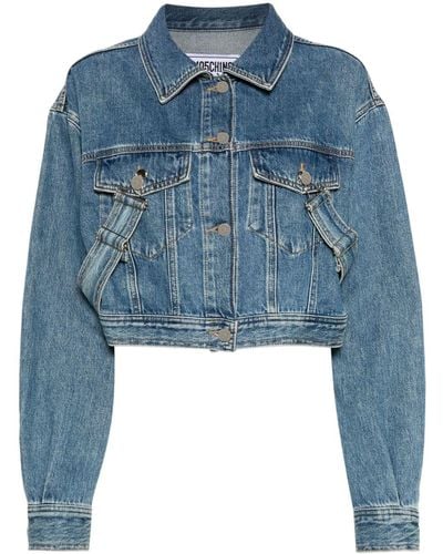 Moschino Jeans Cotton Denim Jacket - Blue