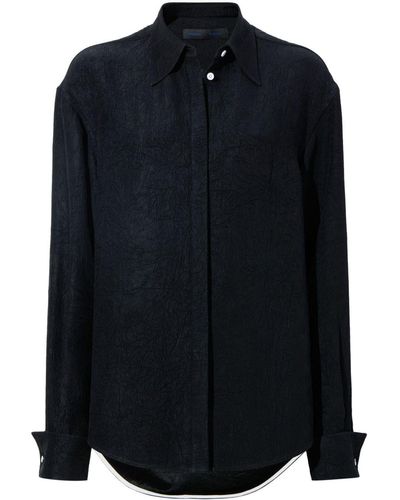 Proenza Schouler Camicia con effetto stropicciato - Blu