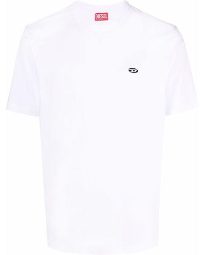 DIESEL Katoenen T-shirt - Wit