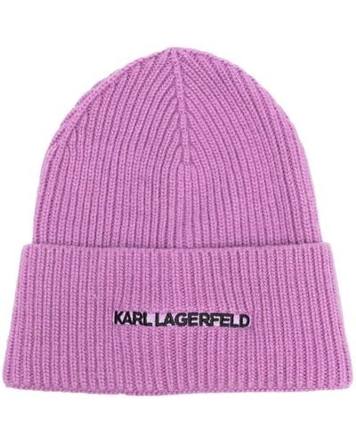 Karl Lagerfeld Gorro K/Essential - Morado