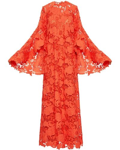 Oscar de la Renta Kaftan Maxi-jurk - Rood