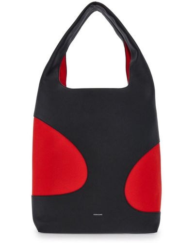 Ferragamo Borsa tote con dettaglio cut-out - Rosso