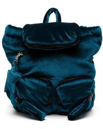 See By Chloé Joy Rider Velvet Backpack - Blue