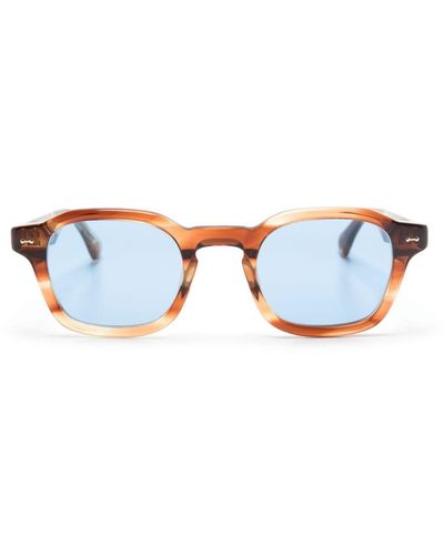 Peter & May Walk Hero Square-frame Sunglasses - Blue