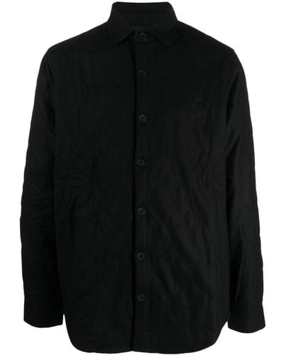 Arte' Stockton Quilted Shirt - Black