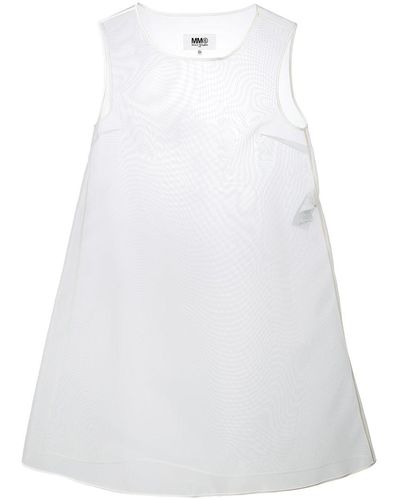 MM6 by Maison Martin Margiela Transparent Rigid Dress - White