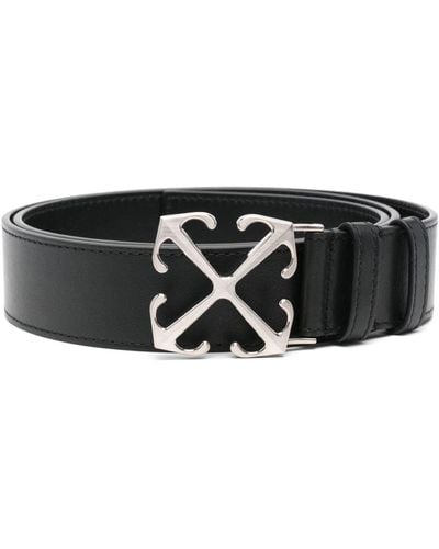 Off-White c/o Virgil Abloh Arrow leather belt - Nero