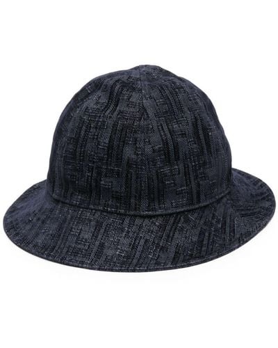 Fendi Monogram Denim Bucket Hat - Blue
