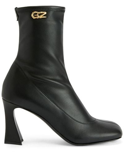 Giuseppe Zanotti Alethaa 90mm Ankle Leather Boots - Black