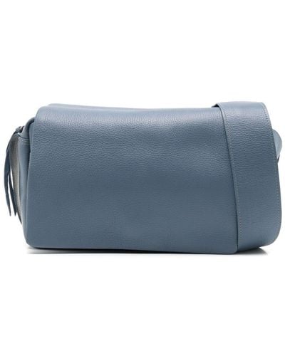 Sarah Chofakian Debby Leather Crossbody Bag - Blue
