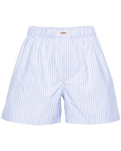 Gucci Pantalones cortos con logo - Azul