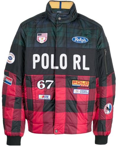 Polo Ralph Lauren チェック レーシングジャケット - ブルー