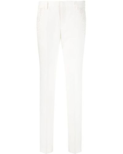Zadig & Voltaire Pantalones Prune con apliques de strass - Blanco