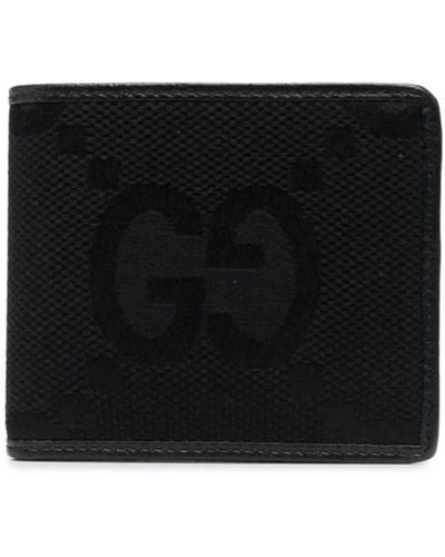 Gucci Jumbo GG Leather Wallet - Black