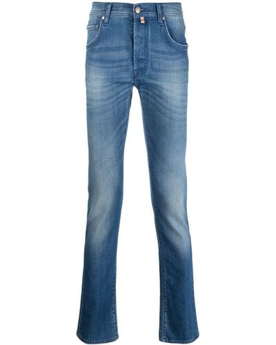 Corneliani Mid-rise Slim-cut Jeans - Blue