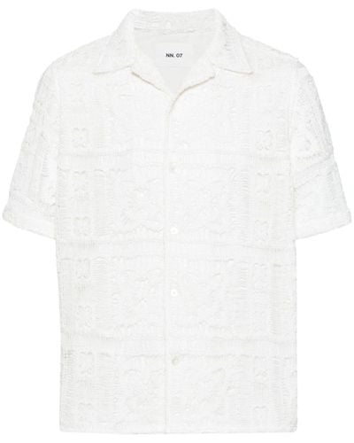 NN07 Julio Crochet Shirt - White