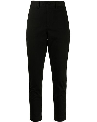 Polo Ralph Lauren Cropped Tapered Trousers - Black
