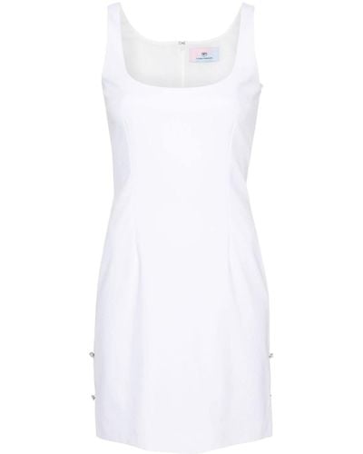Chiara Ferragni Kleid mit Kristallen - Weiß