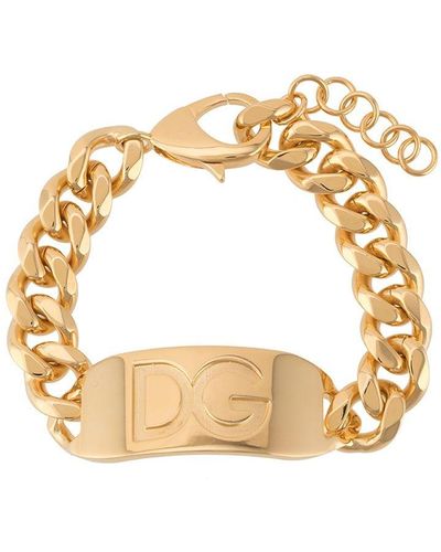 Dolce & Gabbana ロゴ チェーン ブレスレット - メタリック