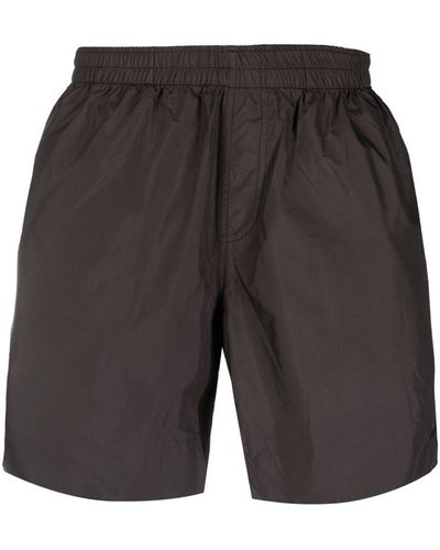 Lanvin Elasticated-waistband Swim Shorts - Grey