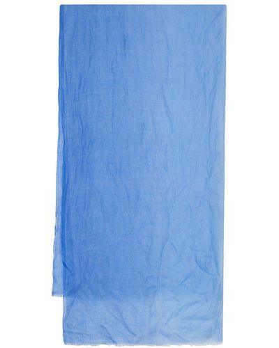 N.Peal Cashmere Gradient-effect Cashmere Scarf - Blue