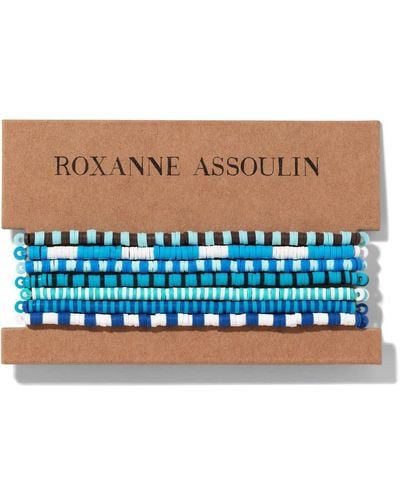 Roxanne Assoulin Color Therapy® Blue ブレスレット セット - ブルー