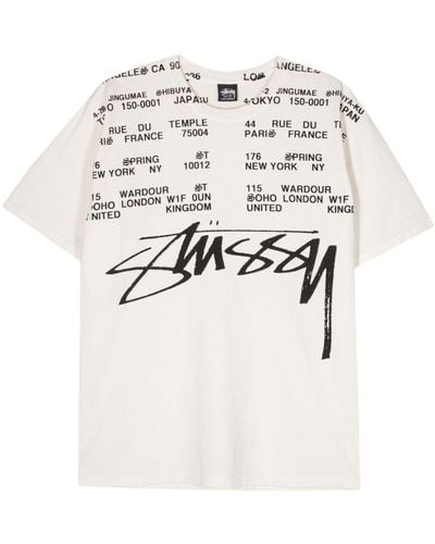 Stussy Locations Cotton T-shirt - White